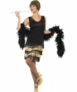Smiffys 1920s Fringed Flapper Costume Ladiesc