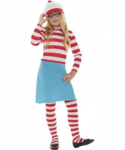 Smiffys Where Is Wally - Wenda Girls Costume