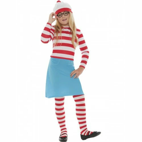 Smiffys Where Is Wally - Wenda Girls Costume 3 Smiffys Where Is Wally - Wenda Girls Costume