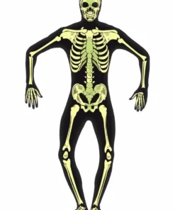 Smiffys Halloween & Horror Skeleton 2nd Skin Glow In Dark - Adult