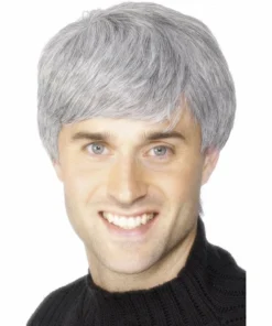 Smiffys Men's Short Grey Corporate Wig Accessoriesc