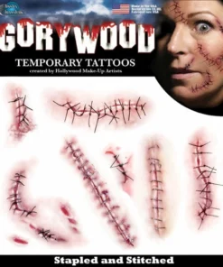 Carnival Products Tinsley FX Temp Tattoo - Stitched And Stapled Accessoriesc