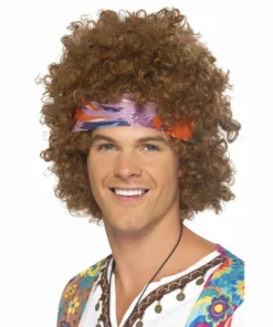 Smiffys Hippy Afro-Brown