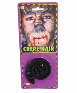 Forum Novelties Crepe Hair-Black, Grey & White Special Effects Makeup