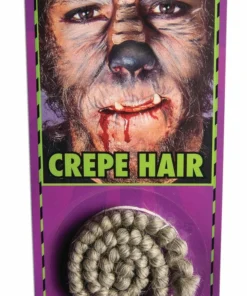 Forum Novelties Crepe Hair-Black, Grey & White Special Effects Makeup