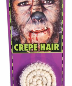 Forum Novelties Crepe Hair-Black, Grey & White Special Effects Makeup