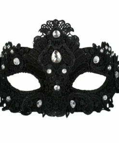 Tomfoolery Crystal Lace Eye Mask - Asst Colors