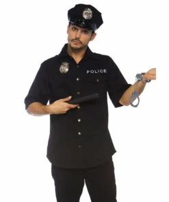 Tomfoolery Mensc Cuff Em Cop Mens Costume