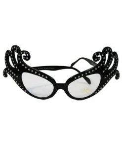 Swedia's Dame Edna Rhinestone Glasses - Black Accessoriesc