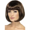 Smiffys Dark Brown Short Bob Partyrama Wig