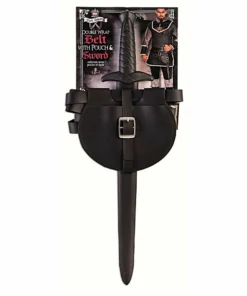 Forum Novelties Weapons & Armour Dark Royalty Double Wrap Belt With Pouch & Sword