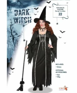 Tomfoolery Dark Witch Ladies Halloween Costume - Plus Ladiesc