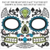 Forum Novelties Day Of The Dead Facial Tattoos - Male Accessoriesc