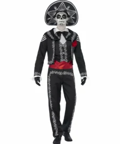 Smiffys Around The World Day Of The Dead Senor Bones Costume