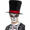 Smiffys Day Of The Dead Black Top Hat Hats & Headwear