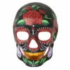 Tomfoolery Day Of The Dead Mask-Black With Roses Masks
