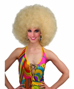 Forum Novelties Deluxe Blonde Mega Fro Wig 1960's