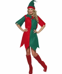 Smiffys Elf Costume - Womens Ladiesc