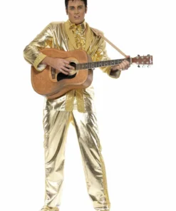 Smiffys Elvis Gold Suit Costume Mensc 9 Smiffys Elvis Gold Suit Costume Mensc