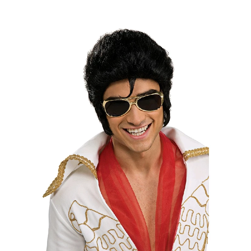 Rubies Elvis Glasses - Gold 3 Rubies Elvis Glasses - Gold