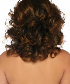 Tomfoolery 1970's Farrah Brown Feathered Wig