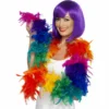 Smiffys Feather Boa - Multi Colour Festival & Pride