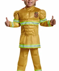 Disguise Costumes Fearless Fireman Boys Costume
