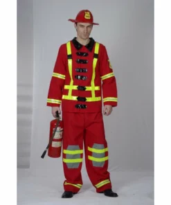 Carnival Products Mensc Fireman Adult Costume-Red
