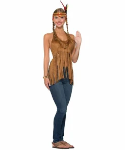 Forum Novelties Ladiesc Fringed Halter Top Ladies
