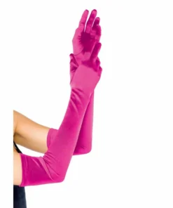 Tomfoolery Gloves Extra Long Satin Leg Avenue - Asst Colors 12 Tomfoolery Gloves Extra Long Satin Leg Avenue - Asst Colors