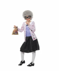 Smiffys Girls Costumes Gangster Granny Child's Deluxe Costume