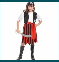 Tomfoolery Pirate Lass Childs Costume Girls Costumes