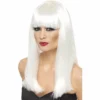 Smiffys White Long Straight Glamourama Wig 2 Smiffys White Long Straight Glamourama Wig