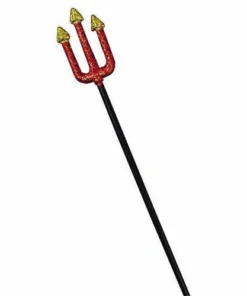 Forum Novelties Glitter Pitch Fork Red/Gold