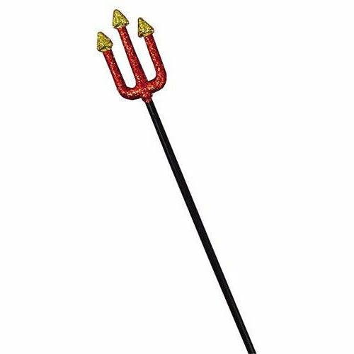 Forum Novelties Glitter Pitch Fork Red/Gold 3 Forum Novelties Glitter Pitch Fork Red/Gold