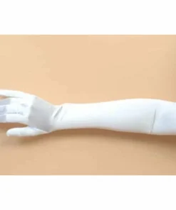 Interalia Group 1920's Gloves-White Satin Finish