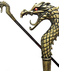 Swedia's Props Gold Dragon Staff 114 Cm