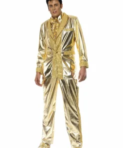 Smiffys Elvis Gold Suit Costume Mensc