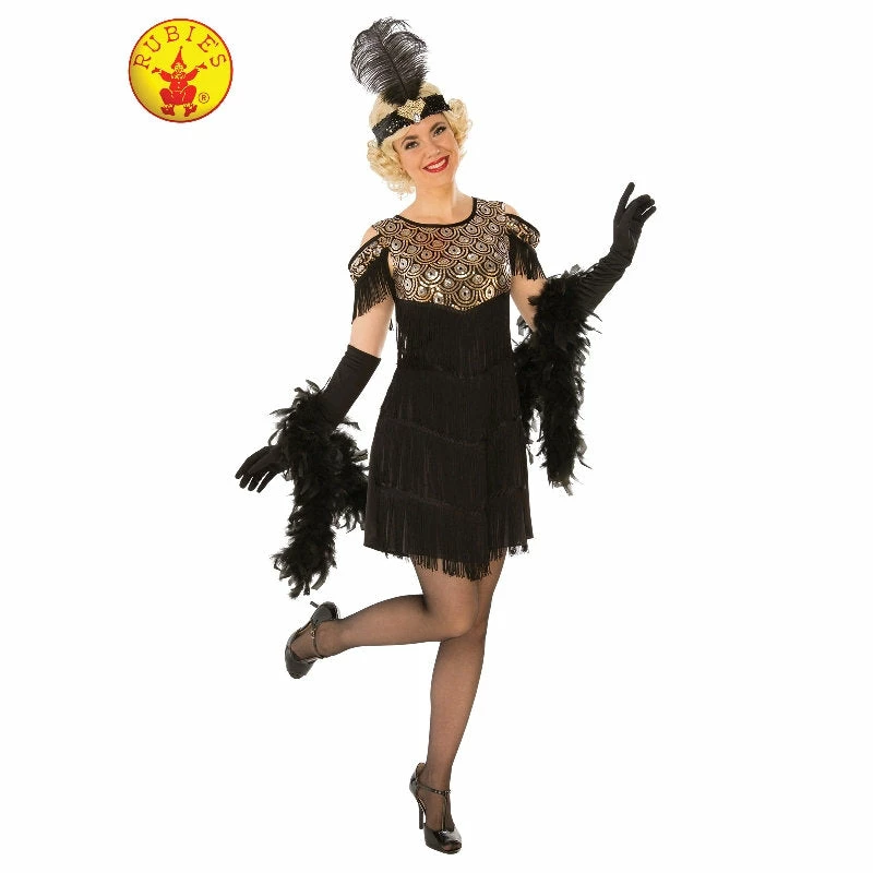 Rubie's Deerfield Gold Flapper Costume-Adult 3 Rubie's Deerfield Gold Flapper Costume-Adult