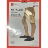 JD Party Adult Metallic Long Shorts - Gold