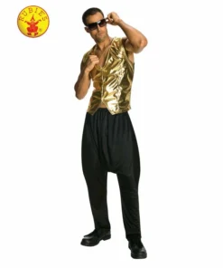 Rubie's Deerfield Rapper Gold Vest-Adult Mensc
