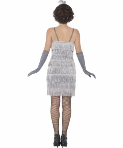 Smiffys Silver Flapper Dress