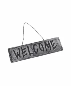 Smiffys Halloweenc Halloween Hanging Welcome Sign