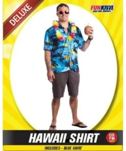 Allen Trading Mensc Hawaii Blue Shirt