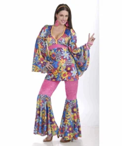 Forum Novelties Ladiesc Hip Flower Child Costume-Ladies