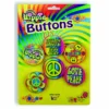 Forum Novelties Hippie 5 Pce Button Set Jewellery