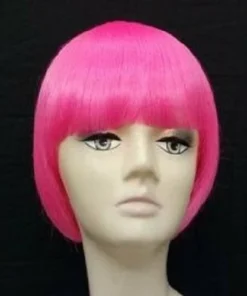 Carnival Products Wig-Hot Pink Short Bob