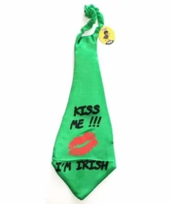 Allen Trading Suspenders & Ties Jumbo Tie Kiss Me I Am Irish