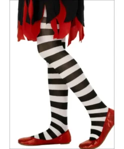Smiffys Accessories Tights Black & White - Child