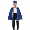 Forum Novelties Girls Costumes King Robe & Crown Set In Royal Blue - Child